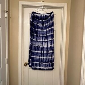 Chico's Blue Tie-Dye Maxi Skirt